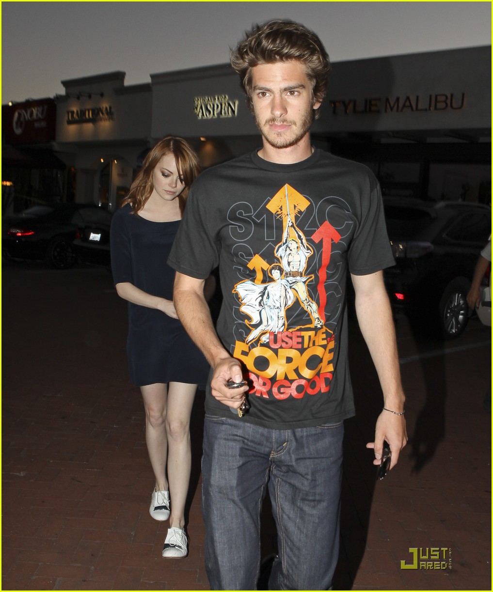emma stone andrew garfield dinner nobu 04