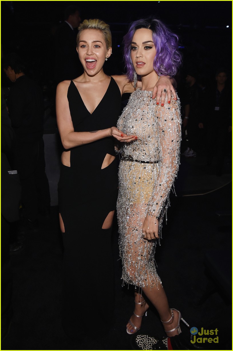 Miley Cyrus Katy Perry Share Cute Grammys Moment Photo 772579