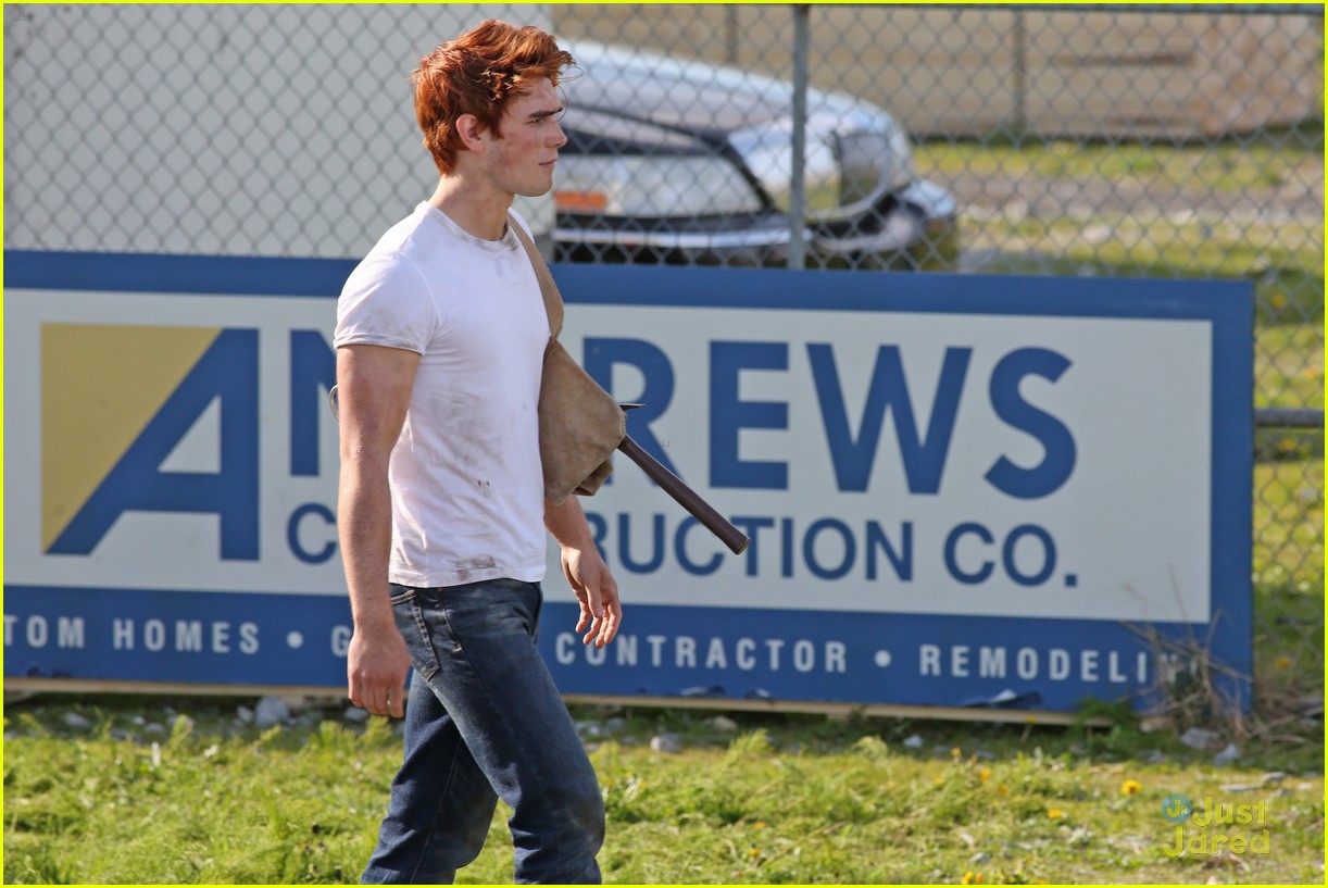 Full Sized Photo Of Kj Apa Shirtless Riverdale Set Cole Sprouse Fans