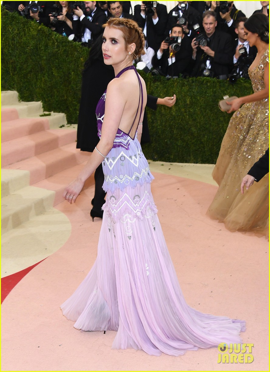 Emma Roberts Amandla Stenberg Rock Jewel Tones At Met Gala 2016