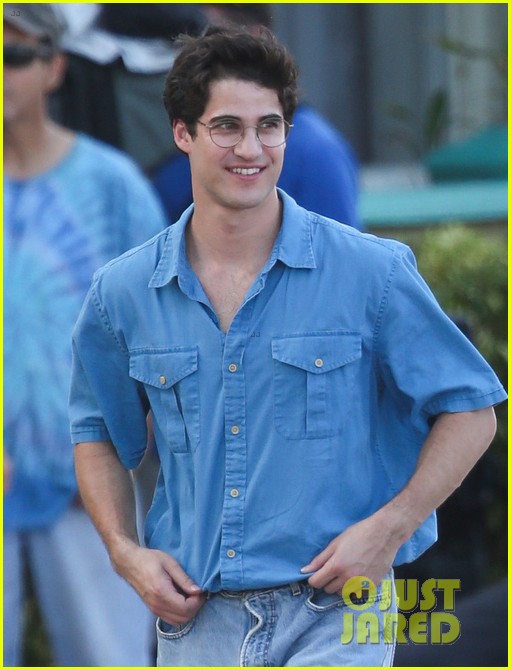 Darren Criss Is All Smiles On Set Of American Crime Story Photo