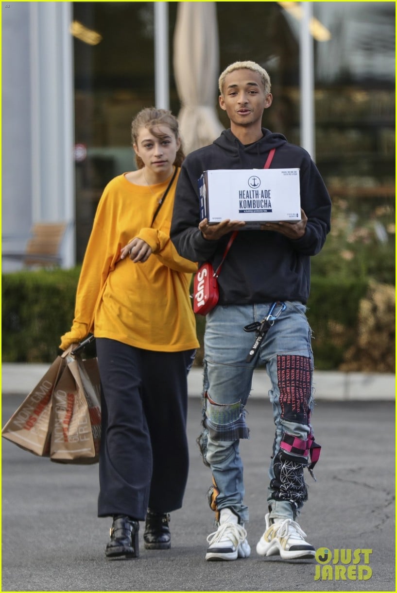 Full Sized Photo Of Jaden Smith And Girlfriend Odessa Adlon Goof Around For Paparazzi Jaden