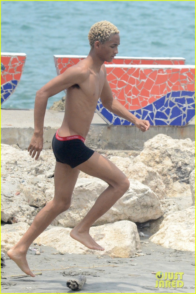 Full Sized Photo Of Jaden Smith Wears His Underwear While Filming Music