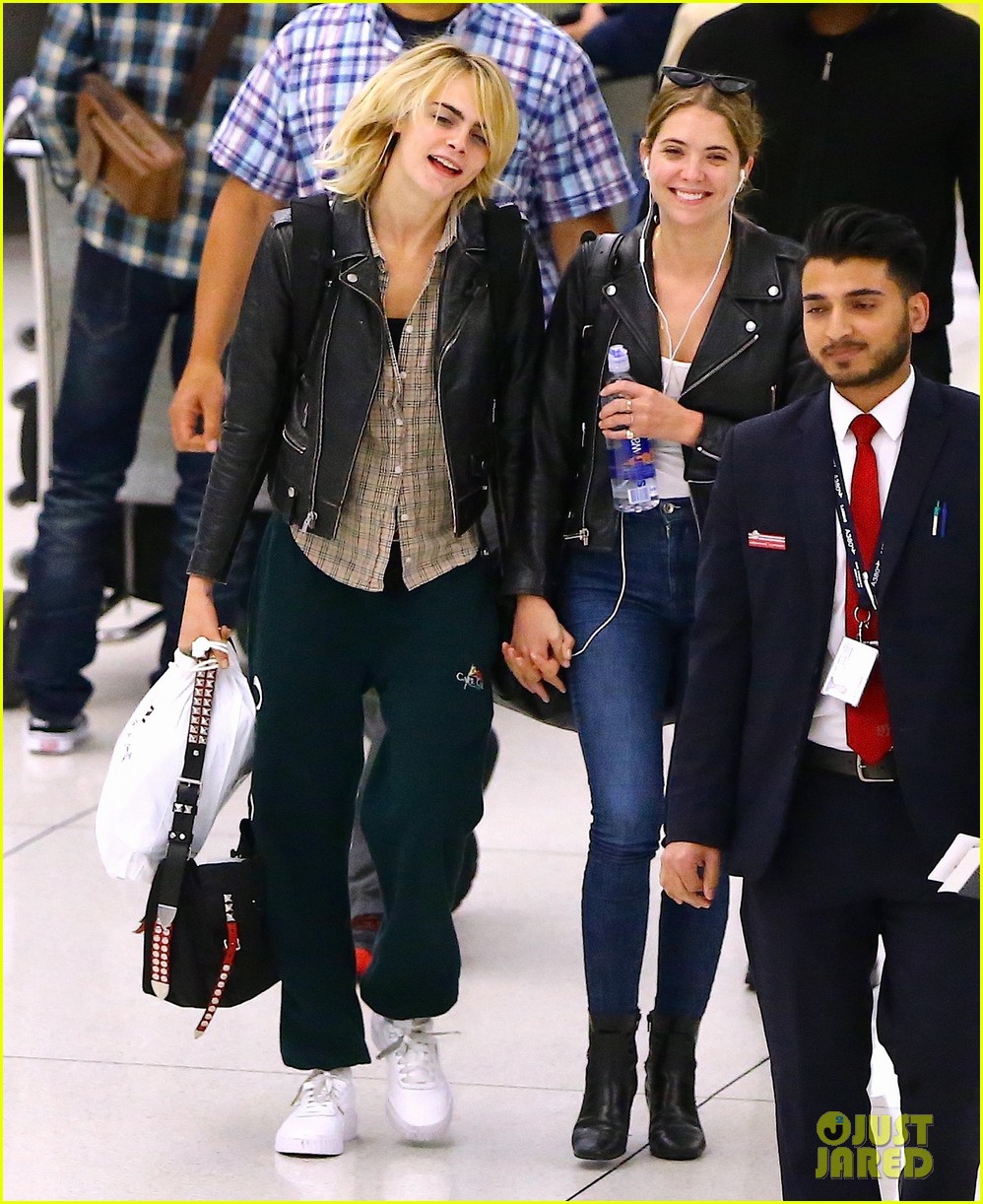Full Sized Photo Of Ashley Benson Cara Delevingne Pack On The Pda Cara Delevingne Only Has