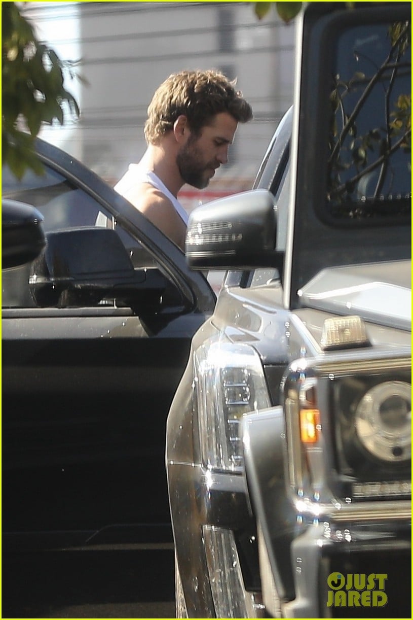 liam hemsworth muscles pumped up after workout 41