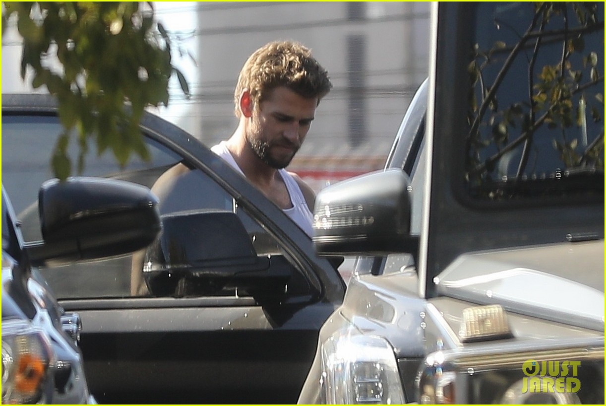 liam hemsworth muscles pumped up after workout 42