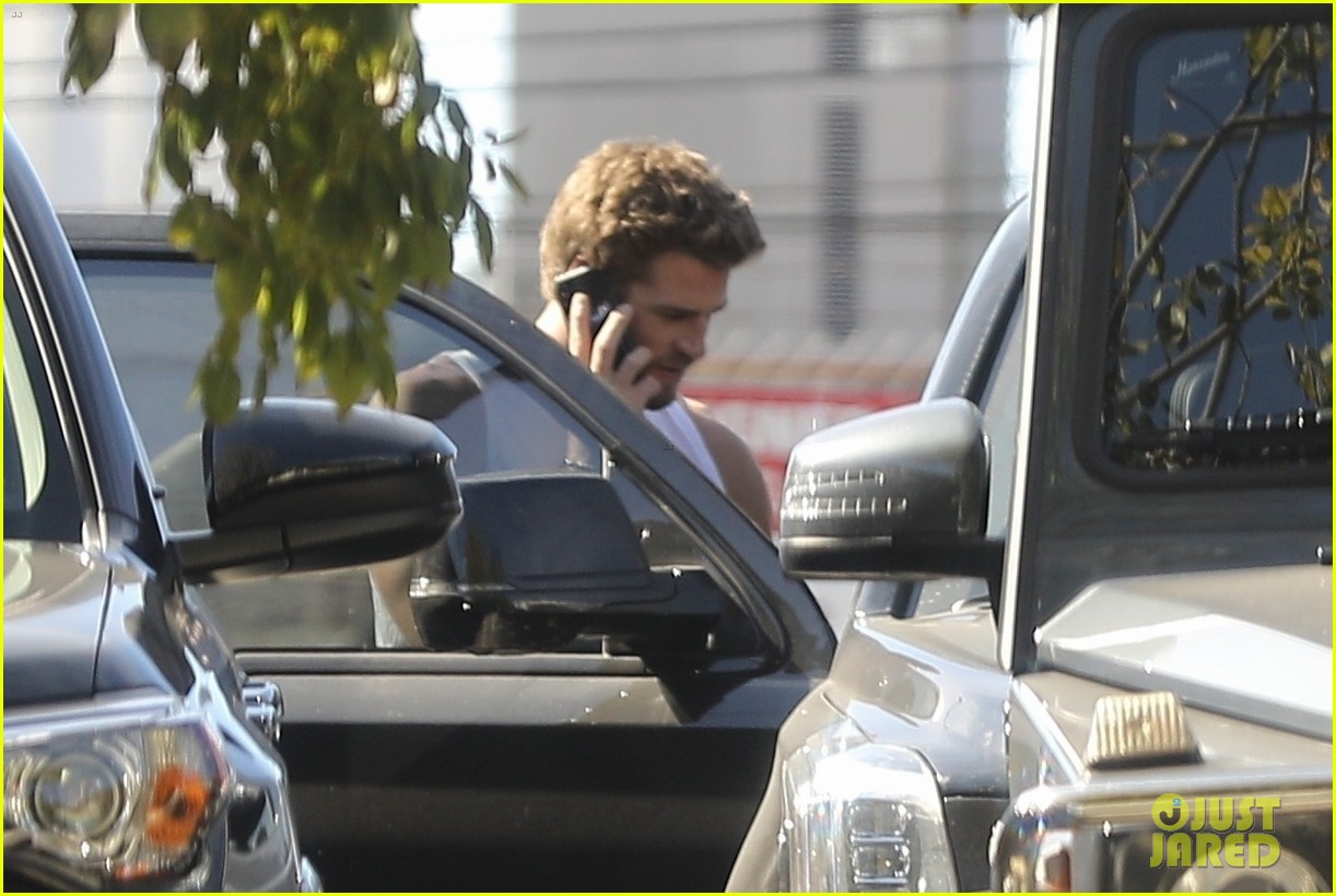 liam hemsworth muscles pumped up after workout 47