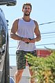 liam hemsworth muscles pumped up after workout 16