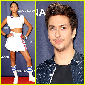 Nat Wolff Brings His Dad to Tommy Hilfiger's Tennis Event!