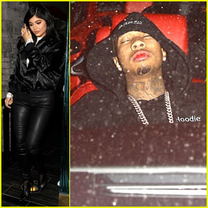 Kylie Jenner Spends Night Apart From Tyga, He Sleeps in Chris Brown's Car