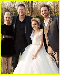 Gwen Stefani Blake Shelton Attend RaeLynns Wedding Newsies