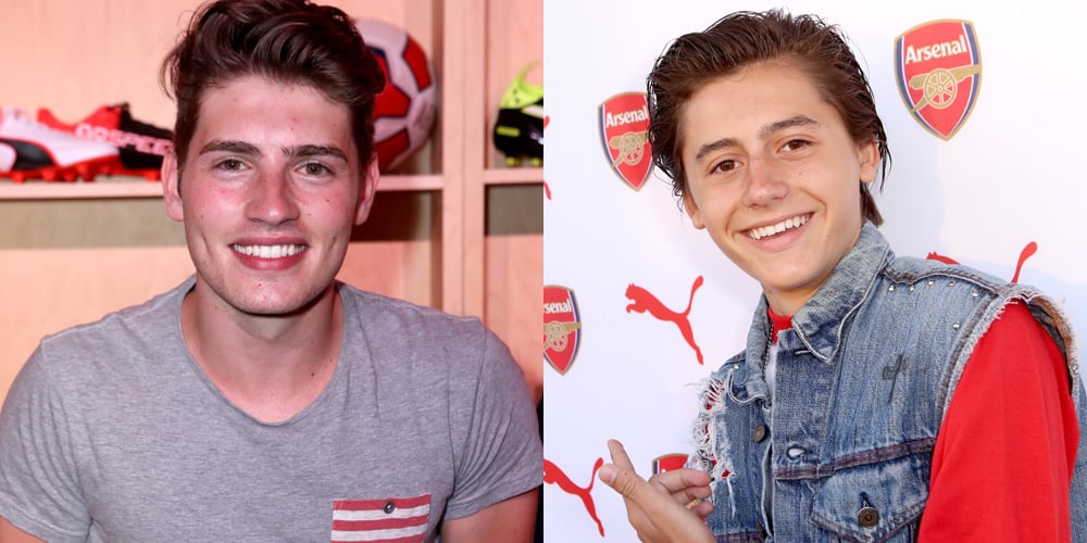 Gregg Sulkin Chills With Arsenal Soccer Players At Puma Reveal Daniel