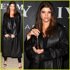 Sofia Richie Slays in Black Leather at Issey Miyake Fragrance Event