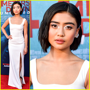 Brianne Tju Is a Vision In White at '47 Meters Down: Uncaged' Premiere