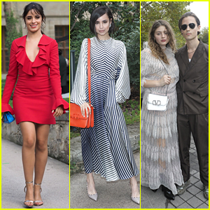 Camila Cabello, Sofia Carson & More Hit Up Valentino's Paris Fashion Show