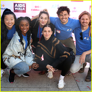 Maia Mitchell & The 'Good Trouble' Cast Attend & Speak at AIDS Walk Los Angeles