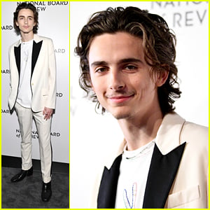 Timothee Chalamet Rocks Cool White Suit For National Board of Review Gala 2020