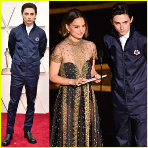 Timothee Chalamet Presents With Natalie Portman at Oscars 2020