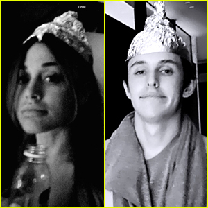 Ariana Grande & BF Dalton Gomez Try to Recreate Foil Hats From 'Signs' Movie