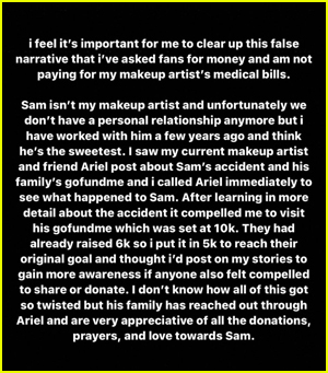 Kylie Jenner Instagram story statement