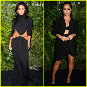 Vanessa Hudgens & Becky G Joined Lots of Celebs for the Goodtime Hotel Opening!