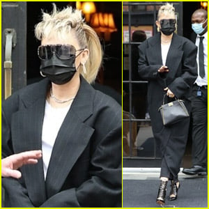 Miley Cyrus Sports Edgy Look While Heading to 'SNL' Rehearsals!