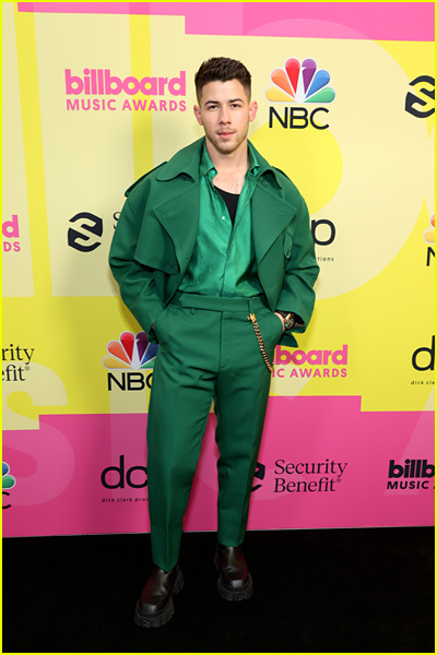 Nick Jonas on the black carpet the Billboard Music Awards