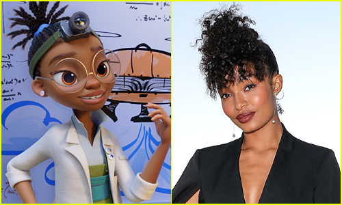 side by side of Yara Shahidi and her character Kendra