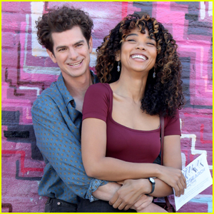 Andrew Garfield Wraps His Arms Around On-Screen Love Alexandra Shipp While Filming 'tick, tick...BOOM!'
