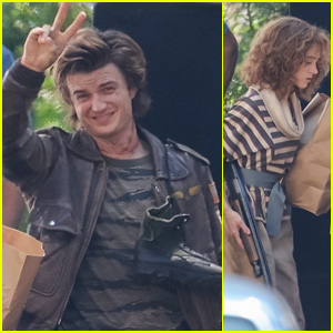 Joe Keery, Natalia Dyer & More Are Ready to Fight on the Set of 'Stranger Things' Season 4!