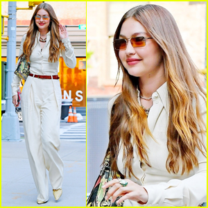 Gigi Hadid is All Smiles During Stylish Outing in NYC