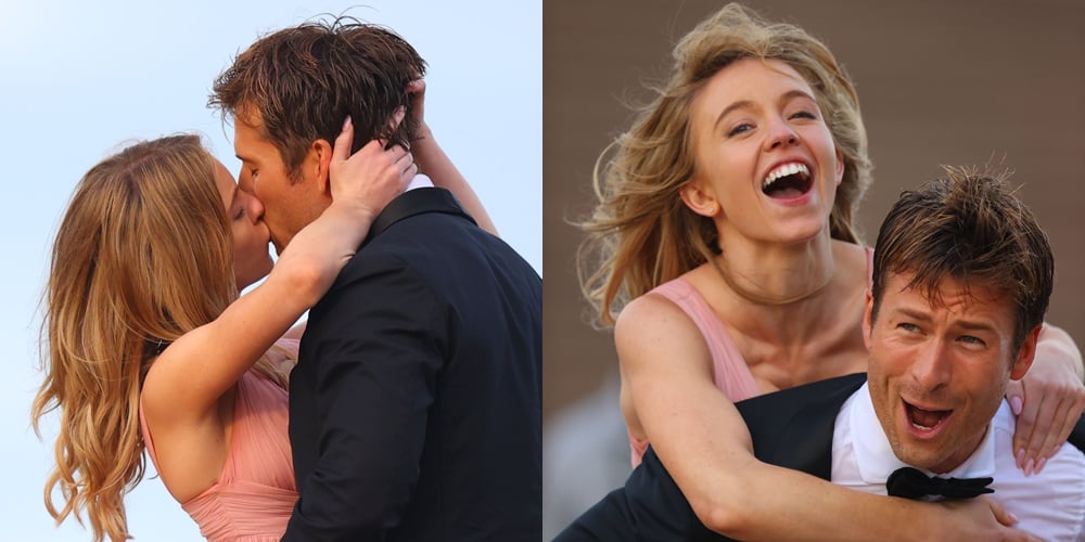 Sydney Sweeney Glen Powell Kiss Have Fun In New Set Photos For