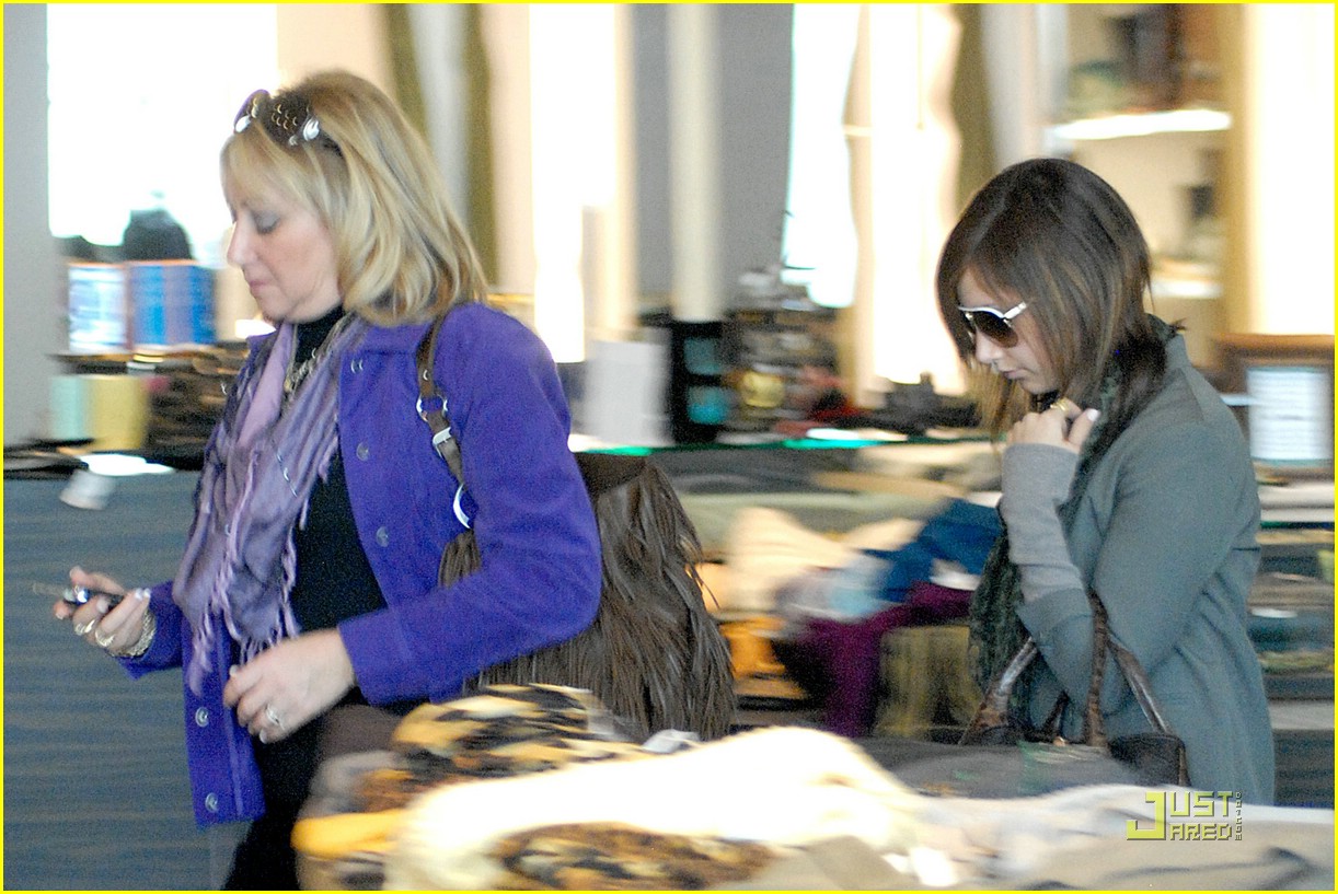 Full Sized Photo of ashley tisdale planet blue shopping 02 | Ashley