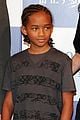Jaden Smith. pulls back his hair into cornrows to present his new film