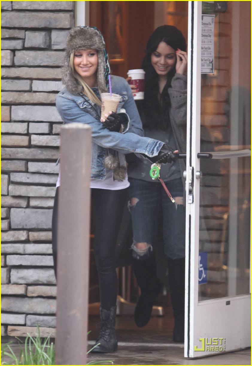 Ashley Tisdale Leaving Coffee Bean and Tea Leaf in Los Angeles