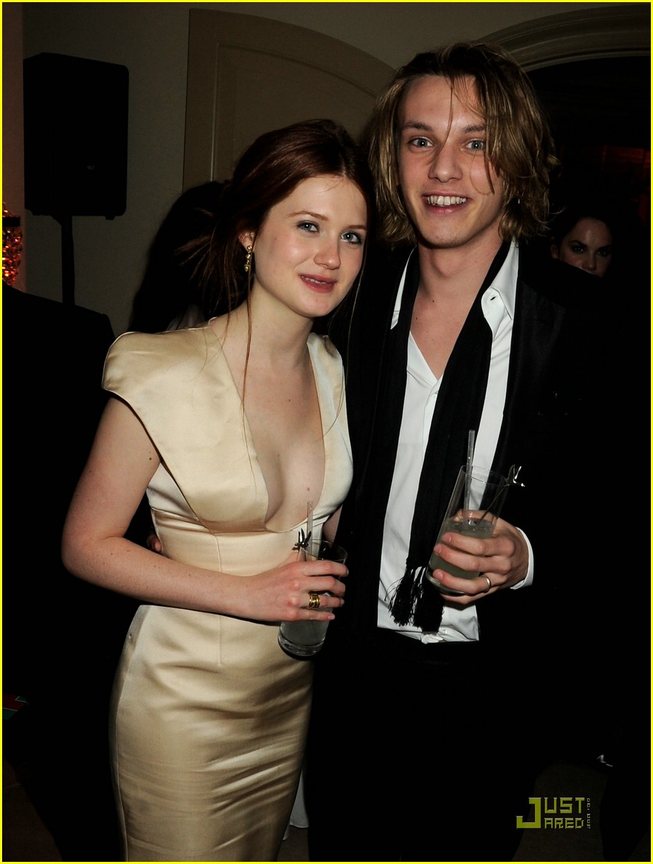 jamie campbell bower and bonnie wright kiss