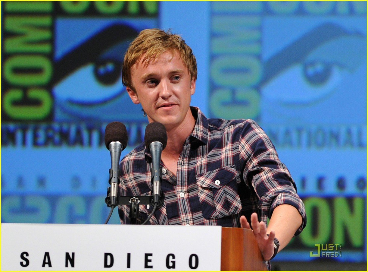 Full Sized Photo of tom felton comic con 05 Tom Felton Harry Potter