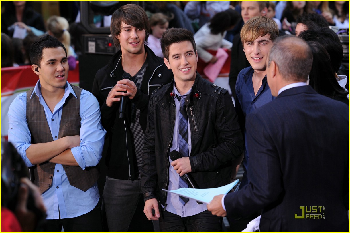 Big Time Rush Take On Today Photo 3640 Big Time Rush Carlos Pena James Maslow Kendall Schmidt Logan Henderson Pictures Just Jared Jr