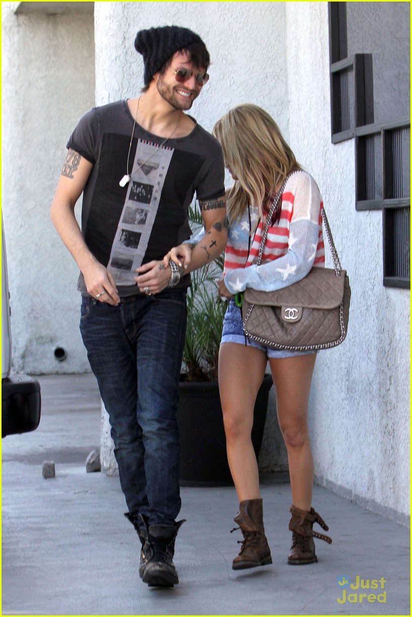 Full Sized Photo of ashley tisdale martin johnson studio city smiles 11