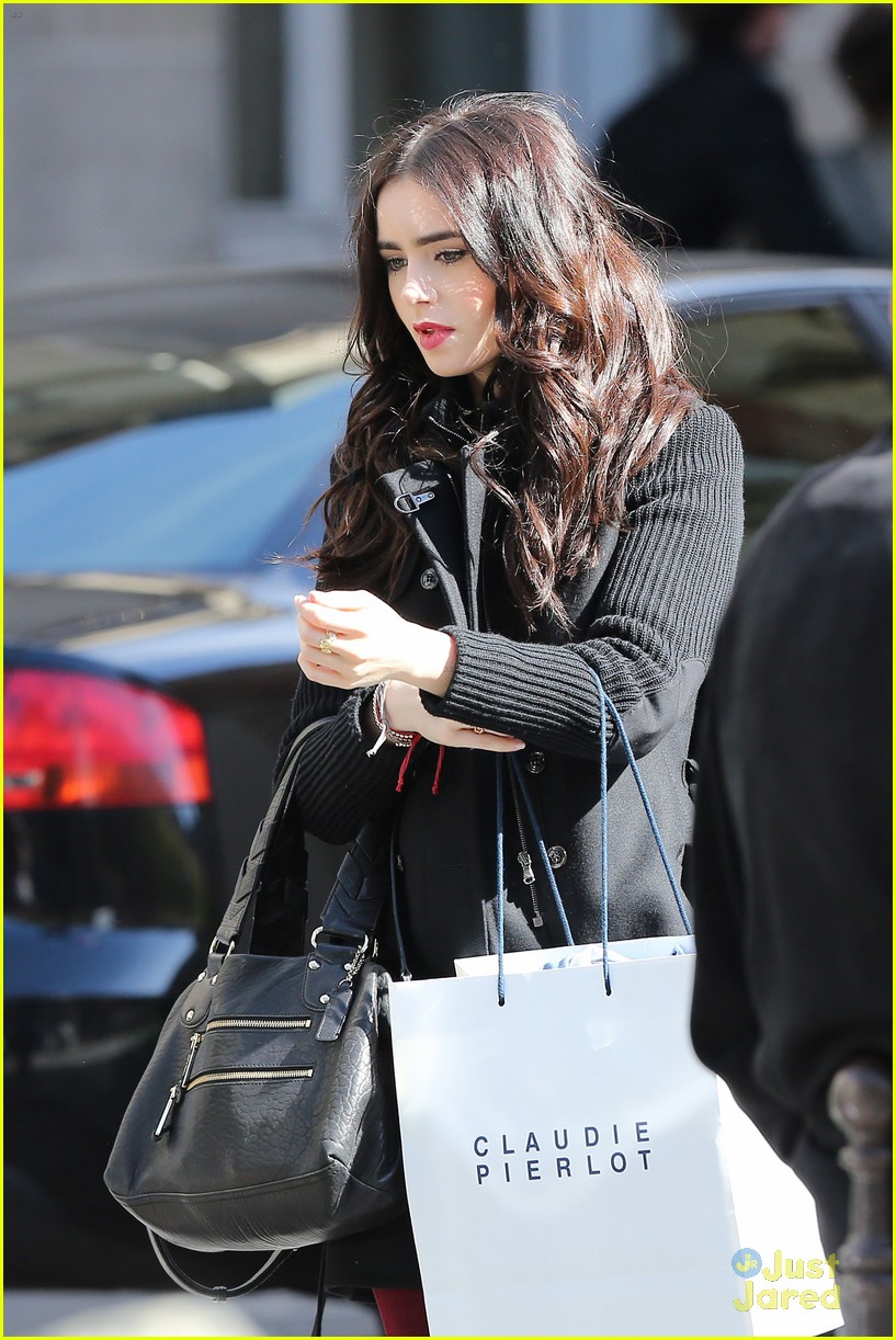 Lily Collins Returns From Paris with Fashionable Prada Bag: Photo 3203885, Lily Collins Photos