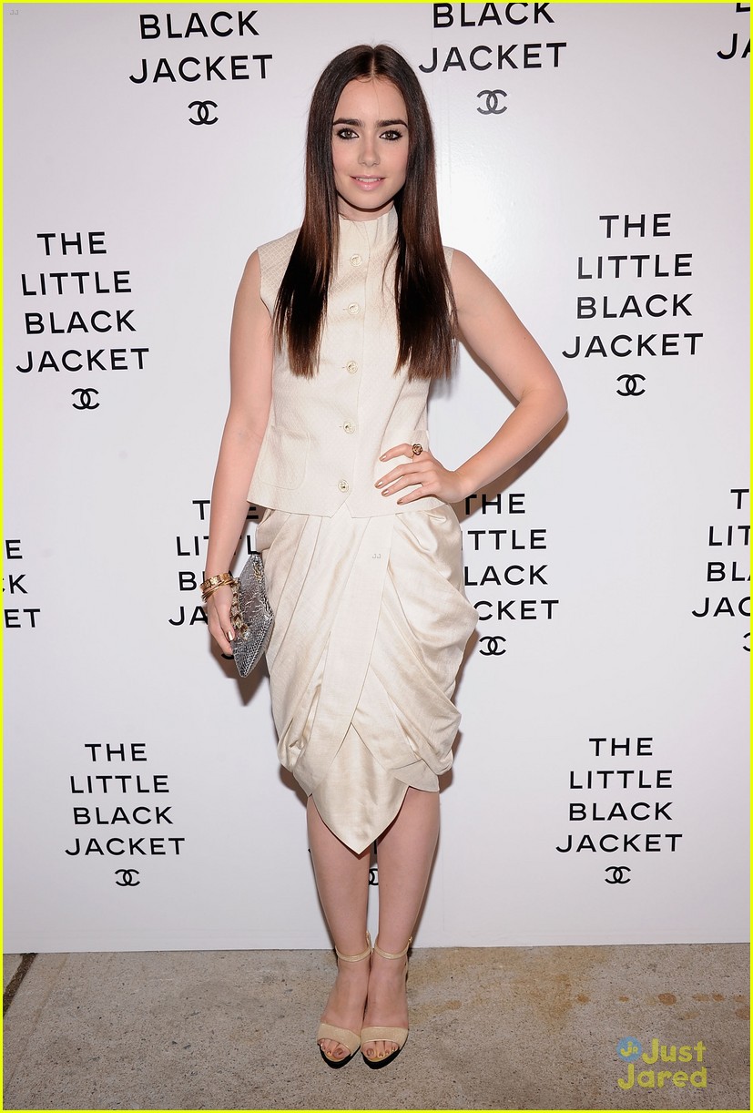 Full Sized Photo of lily collins lbj chanel 06 | Lily Collins: Chanel
