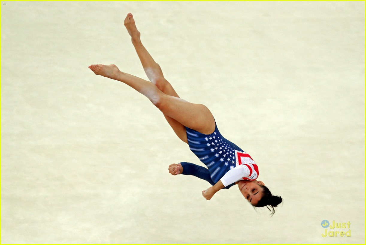 Aly Raisman Gold Medal On The Floor At 2012 Olympics Photo 487032