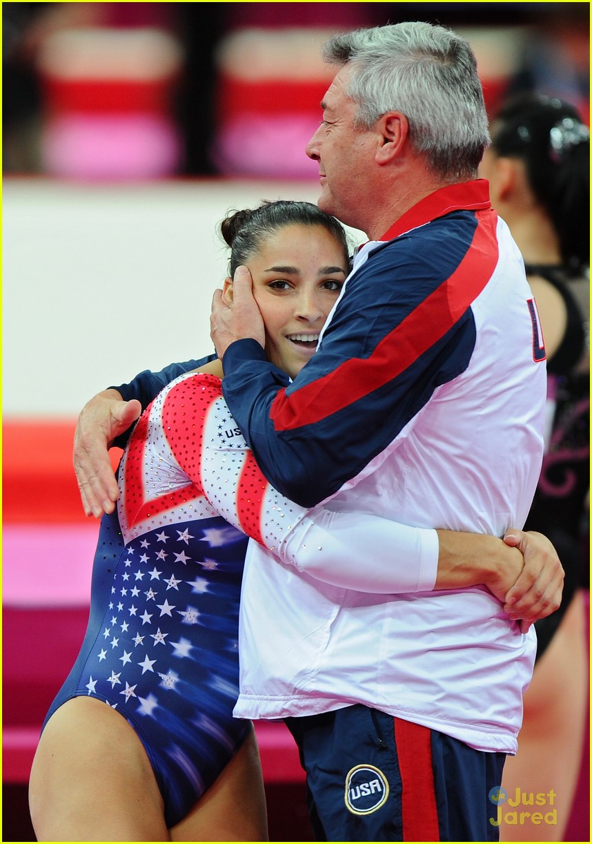 Aly Raisman Gold Medal On The Floor At 2012 Olympics Photo 487049