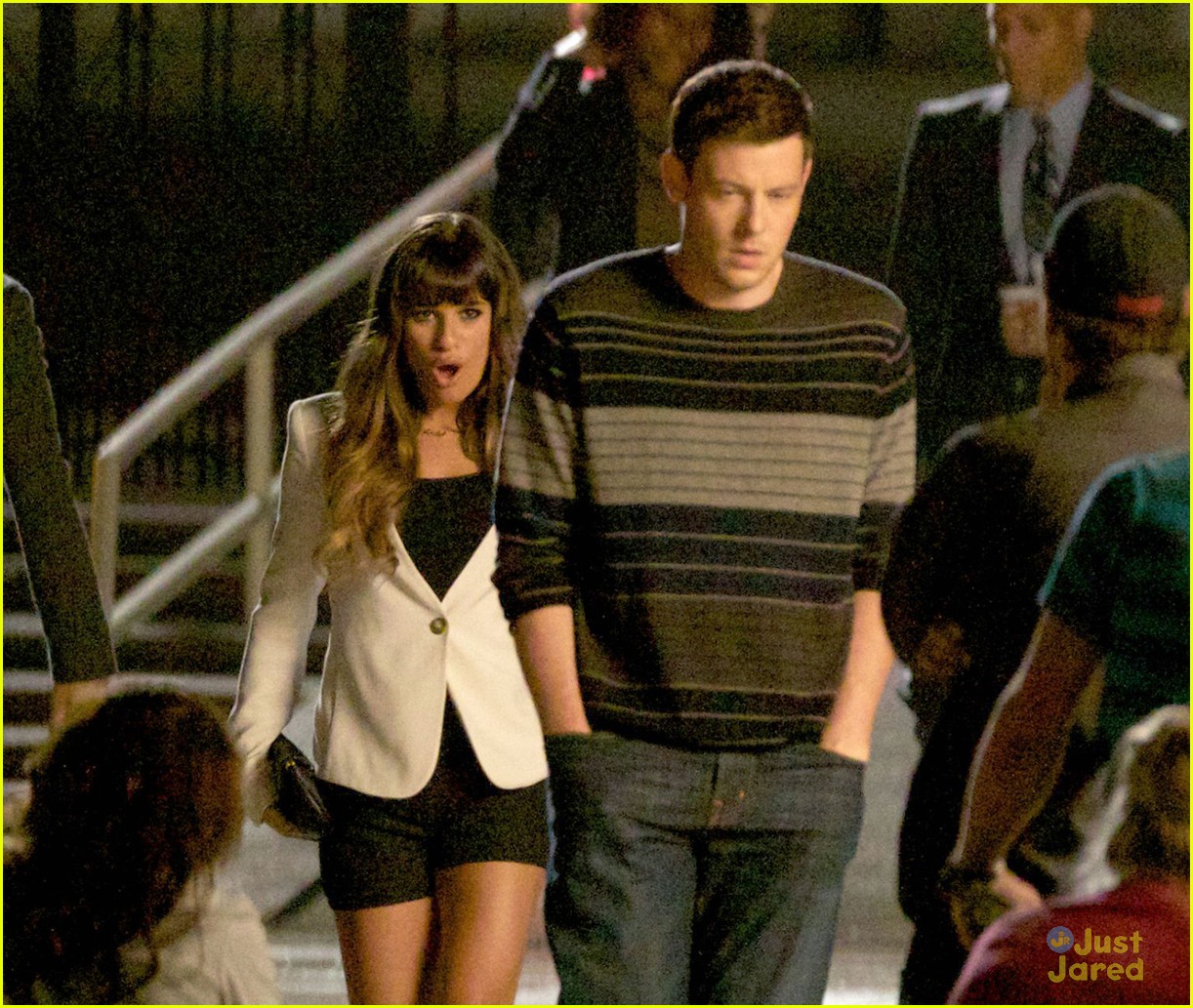 Lea Michele: 'Glee' Late Night Shoot With Cory & Chris | Photo 496802