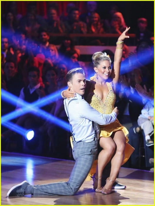 Full Sized Photo of shawn johnson derek hough dwts foxtrot 05 Shawn