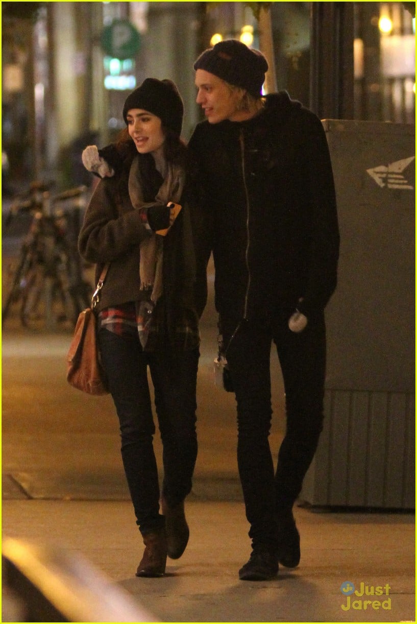 Lily Collins & Jamie Campbell Bower: Froyo Treat in Toronto | Photo ...