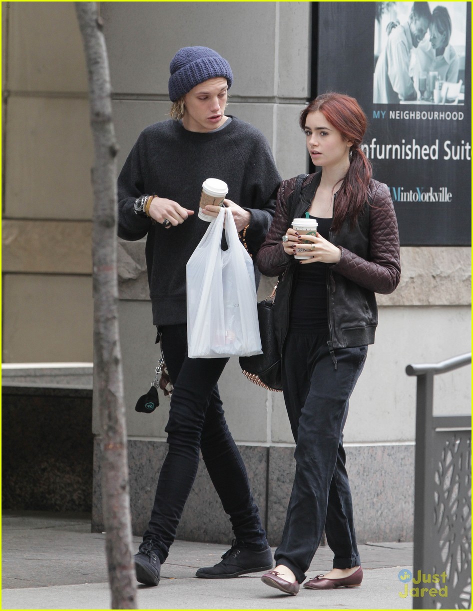Full Sized Photo of lily collins jamie bower coffee run 09 | Lily