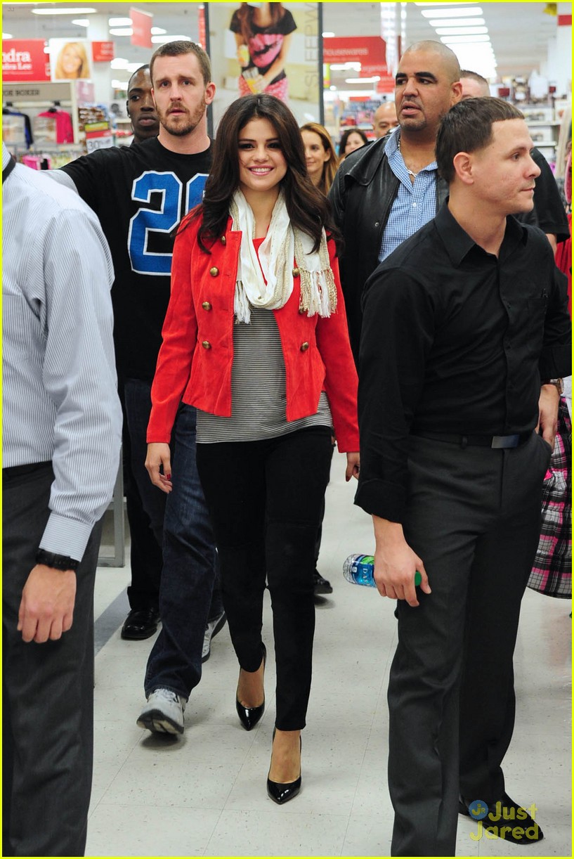 Full Sized Photo of selena gomez kmart white plains 06 Selena Gomez