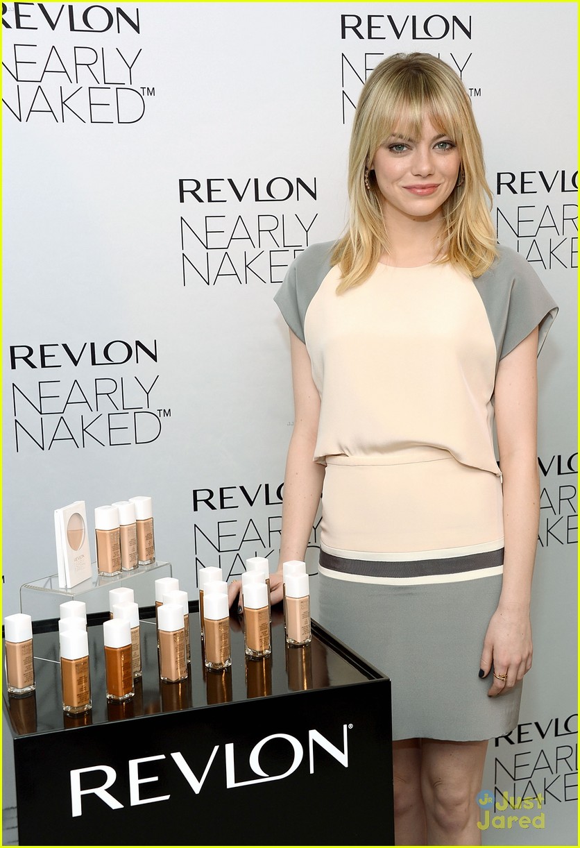 Full Sized Photo Of Emma Stone Nearly Naked Revlon Emma Stone