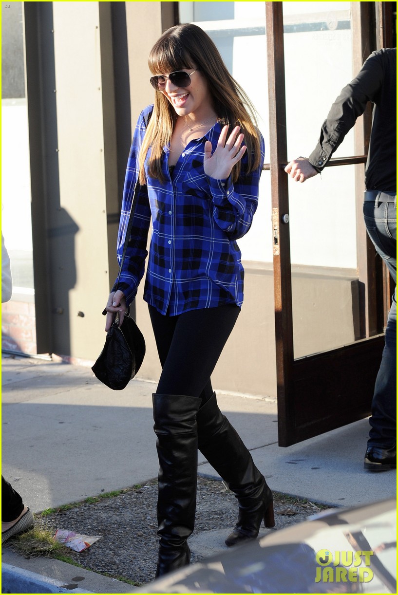 Full Sized Photo of lea michele salon weho 04 | Lea Michele: Salon